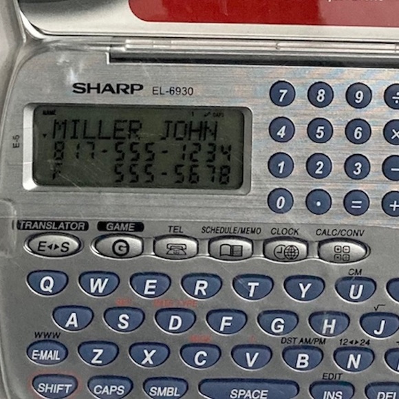 Sharp Personal Organizer EL-6930B - Picture 3 of 8